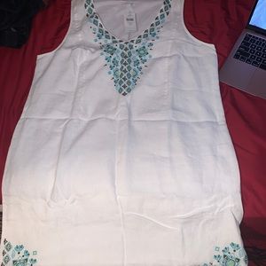 J.Jill Floral White Dress